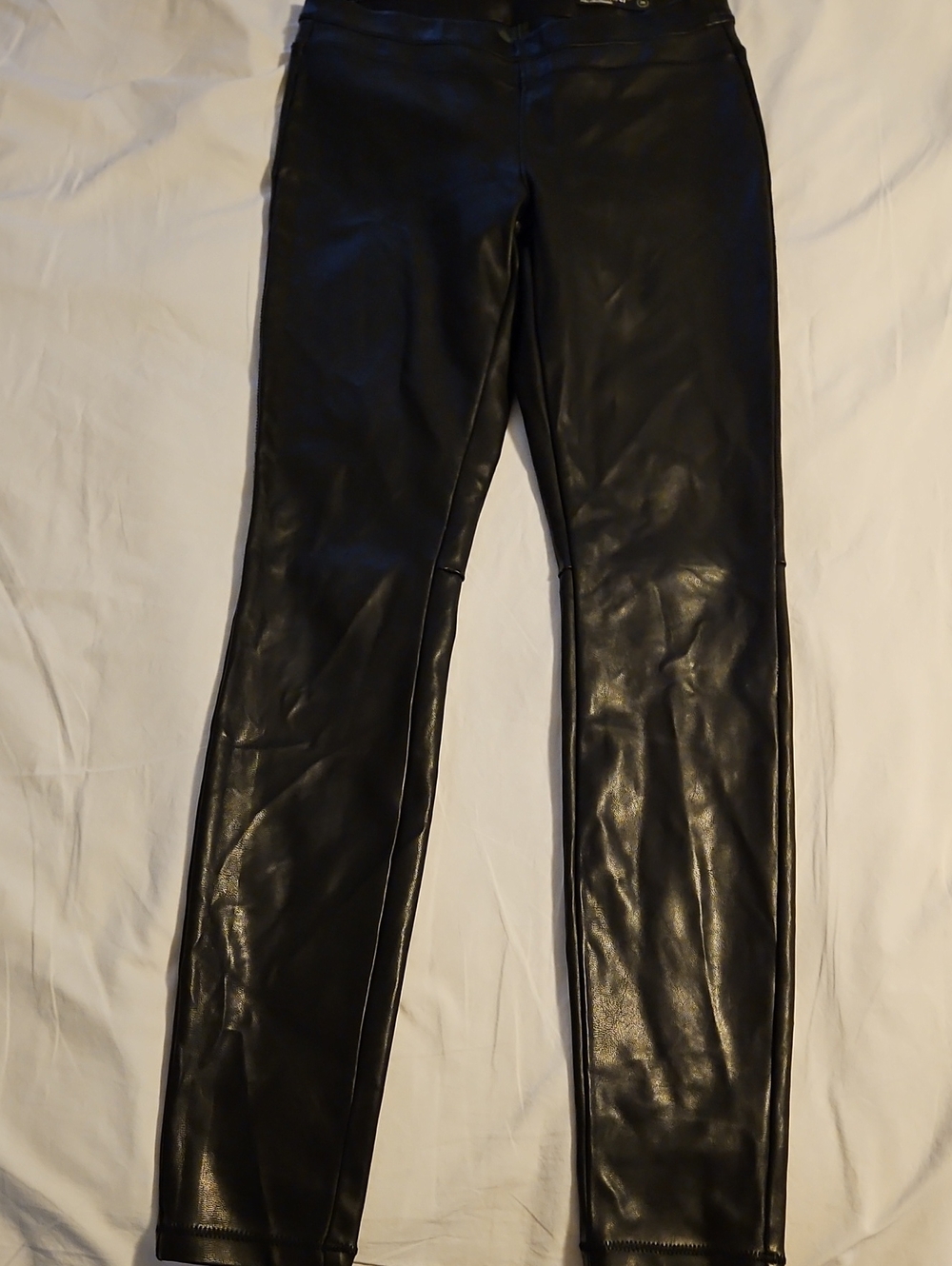 [BLANKNYC] Vegan Leather Seamed Leggings - Black, Size 26
